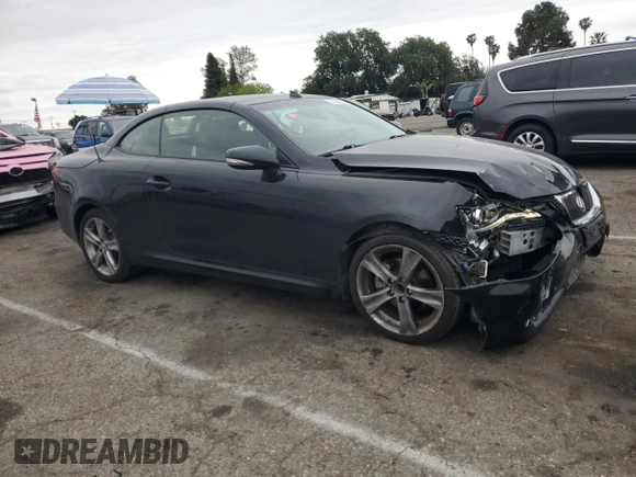 2014 Lexus IS 250 C with VIN JTHFF2C2XE2531606, listed as a Copart auction lot 53739245 with 161,636 mi miles and Salvage Title. Bid and sale history available at DreamBid. Image 4.