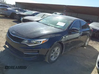 2018 Kia Optima LX with VIN 5XXGT4L36JG179342, listed as a IAAI auction lot 41794368 with 120,649 mi miles. Bid and sale history available at carsss.com. Image 2.