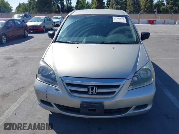 2006 Honda Odyssey LX with VIN 5FNRL38226B085181, listed as a IAAI auction lot 42594621 with 210,616 mi miles and . Bid and sale history available at DreamBid. Image 6.