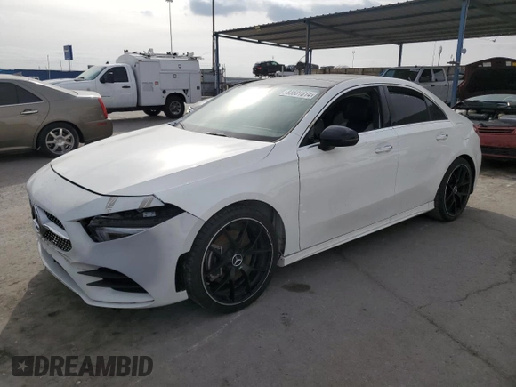 2019 Mercedes-Benz A 220 with VIN WDD3G4EB6KW011164, listed as a Copart auction lot 83501614 with Not Provided miles and Clean Title. Bid and sale history available at DreamBid. Image 1.