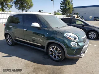 2014 FIAT 500L Trekking with VIN ZFBCFADH7EZ008751, listed as a Copart auction lot 73243514 with 83,503 mi miles and Salvage Title. Bid and sale history available at carsss.com. Image 4.