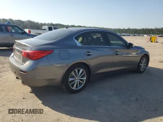 2014 Infiniti Q50 z VIN JN1BV7AR5EM704360, wystawiony jako Copart lot #54883795 z przebiegiem 156 301 mil mil oraz Szkoda całkowita • Salvage title. Historia ofert i sprzedaży dostępna na DreamBid. Obrazek 3.