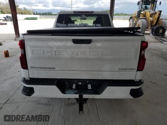 2021 Chevrolet Silverado 1500 Custom with VIN 1GCRWBEH6MZ115879, listed as a Copart auction lot 74552314 with Not Provided miles and Salvage Title. Bid and sale history available at DreamBid. Image 6.