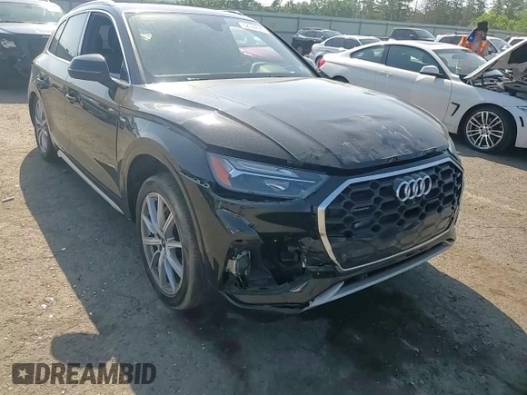 2021 Audi Q5 Premium Plus with VIN WA1E2AFY4M2043666, listed as a Copart auction lot 62084685 with 49,000 mi miles and Salvage title. Bid and sale history available at DreamBid. Image 14.