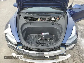 2022 Tesla Model 3 Long Range with VIN 5YJ3E1EB6NF190460, listed as a Copart auction lot 46476165 with 65,312 mi miles and Salvage Title. Bid and sale history available at carsss.com. Image 12.