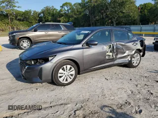 2025 Nissan Sentra S with VIN 3N1AB8BV0SY231370, listed as a Copart auction lot 55806415 with 3,110 mi miles and Salvage Title. Bid and sale history available at DreamBid. Image 1.