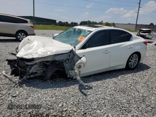 2016 Infiniti Q50 Premium with VIN JN1EV7AP0GM305337, listed as a Copart auction lot 58233705 with Not provided miles and Salvage title. Bid and sale history available at DreamBid. Image 1.
