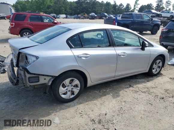 2013 Honda Civic LX z VIN 2HGFB2F56DH541432, wystawiony jako Copart lot #57077625 z przebiegiem 119 189 mil mil oraz Szkoda całkowita • Salvage title. Historia ofert i sprzedaży dostępna na DreamBid. Obrazek 3.