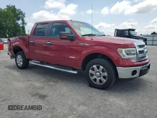 2014 Ford F-150 XL with VIN 1FTFW1CT7EKG41338, listed as a Copart auction lot 60037405 with 128,130 mi miles and Salvage title. Bid and sale history available at DreamBid. Image 4.