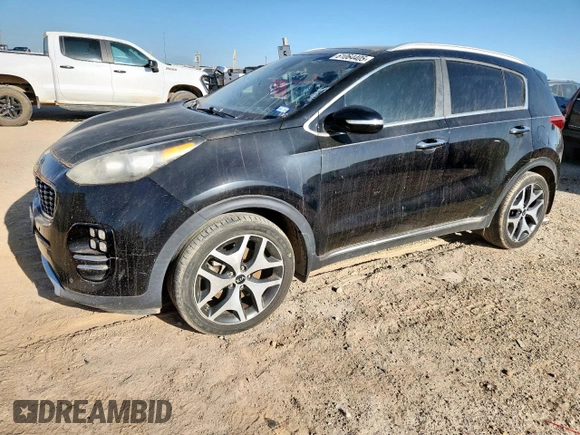2017 Kia Sportage SX Turbo with VIN KNDPR3A68H7264742, listed as a Copart auction lot 61064405 with 189,812 mi miles and Clean title. Bid and sale history available at DreamBid. Image 1.