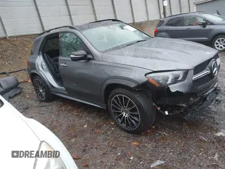 2023 Mercedes-Benz GLE 350 z VIN 4JGFB4KB2PA845555, wystawiony jako IAAI lot #41489840 z przebiegiem 31 637 mil mil oraz . Historia ofert i sprzedaży dostępna na DreamBid. Obrazek 1.