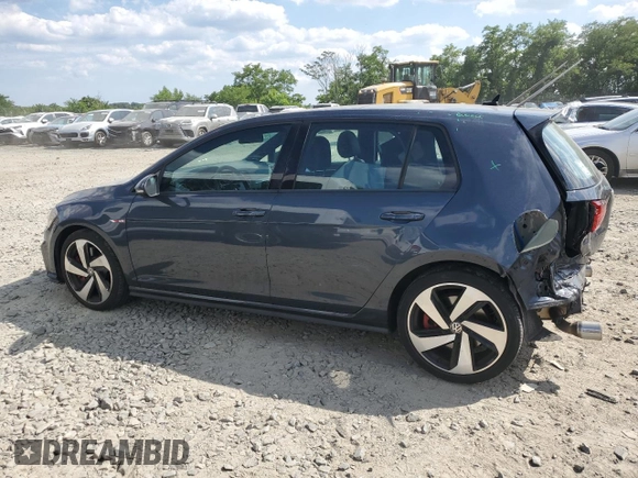 2019 Volkswagen Golf GTI S with VIN 3VW6T7AU4KM021622, listed as a Copart auction lot 58735964 with 51,341 mi miles and Salvage Title. Bid and sale history available at carsss.com. Image 2.