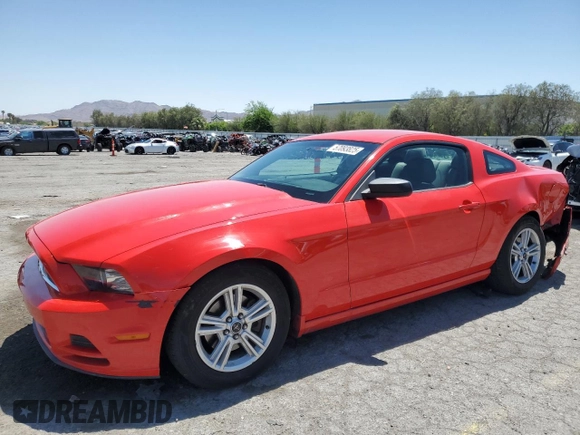 2014 Ford Mustang V6 with VIN 1ZVBP8AM1E5327826, listed as a Copart auction lot 57093825 with 158,268 mi miles and Salvage title. Bid and sale history available at DreamBid. Image 1.