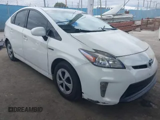 2013 Toyota Prius One with VIN JTDKN3DU1D5607042, listed as a IAAI auction lot 42050779 with 119,586 mi miles. Bid and sale history available at carsss.com. Image 1.