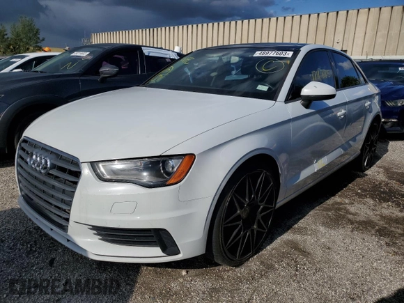 2015 Audi A3 1.8T Premium with VIN WAUACGFF7F1038194, listed as a Copart auction lot 48977603 with 124,885 mi miles. Bid and sale history available at carsss.com. Image 1.
