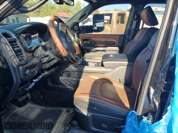 2021 Ram 3500 Longhorn with VIN 3C63RRKL0MG703041, listed as a Copart auction lot 42594675 with 47,807 mi miles and Salvage Title. Bid and sale history available at carsss.com. Image 7.