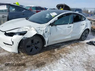 2022 Tesla Model 3 Long Range with VIN 5YJ3E1EB6NF114723, listed as a IAAI auction lot 41396258 with 2,179 mi miles and . Bid and sale history available at DreamBid. Image 19.