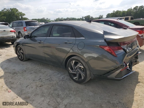 2024 Hyundai Elantra SEL with VIN KMHLS4DG3RU808222, listed as a Copart auction lot 54051305 with 9,880 mi miles and Salvage Title. Bid and sale history available at carsss.com. Image 2.