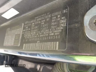 2016 Kia Sorento LX with VIN 5XYPGDA31GG166560, listed as a IAAI auction lot 39903526 with 1 mi miles. Bid and sale history available at carsss.com. Image 9.