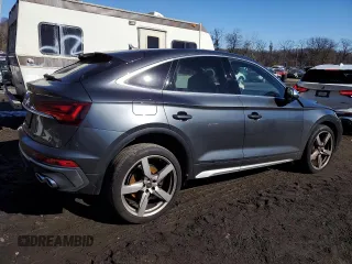 2022 Audi SQ5 Sportback Premium with VIN WA114AFY9N2099290, listed as a Copart auction lot 43621694 with 18,257 mi miles and . Bid and sale history available at DreamBid. Image 3.