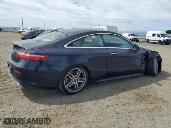 2018 Mercedes-Benz E-Class E 400 with VIN WDD1J6FB5JF027681, listed as a Copart auction lot 52737645 with 25,867 mi miles and Salvage Title. Bid and sale history available at carsss.com. Image 3.