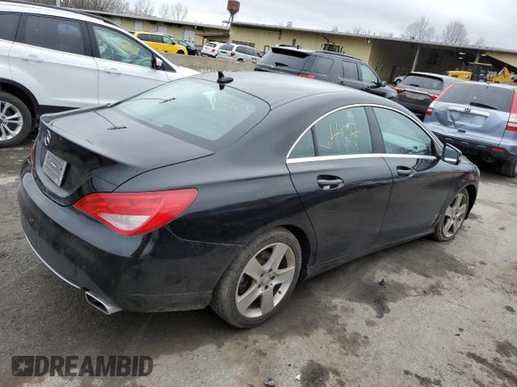 2015 Mercedes-Benz CLA 250 with VIN WDDSJ4EBXFN220397, listed as a Copart auction lot 45569804 with 85,818 mi miles and . Bid and sale history available at DreamBid. Image 3.