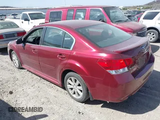 2012 Subaru Legacy 2.5i Premium with VIN 4S3BMCG62C3032296, listed as a IAAI auction lot 41781946 with 184,148 mi miles. Bid and sale history available at carsss.com. Image 3.