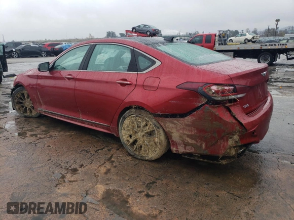 2018 Genesis G80 Sport with VIN KMHGN4JB5JU268376, listed as a Copart auction lot 44997965 with 32,790 mi miles and Salvage Title. Bid and sale history available at DreamBid. Image 2.