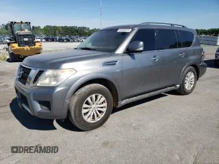 2017 Nissan Armada Platinum z VIN JN8AY2NC8H9509633, wystawiony jako Copart lot #55933075 z przebiegiem 189 608 mil mil oraz Czysty tytuł • Clean title. Historia ofert i sprzedaży dostępna na DreamBid. Obrazek 1.