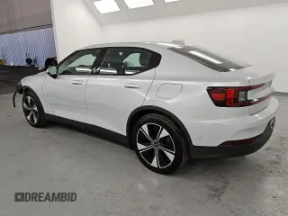 2023 Polestar 2 with VIN YSMED3KA3PL145838, listed as a Copart auction lot 80521434 with 28,384 mi miles and Salvage Title. Bid and sale history available at carsss.com. Image 2.