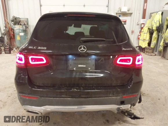 2022 Mercedes-Benz GLC 300 with VIN W1N0G8EB8NV370264, listed as a IAAI auction lot 41867375 with 16,548 mi miles and . Bid and sale history available at DreamBid. Image 16.