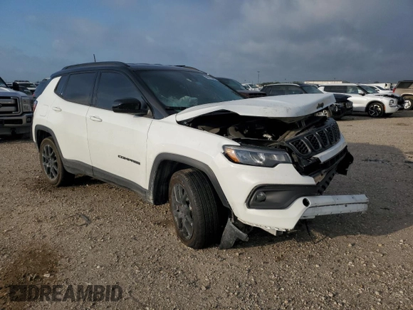 2024 Jeep Compass Latitude with VIN 3C4NJDBN1RT162366, listed as a Copart auction lot 56775645 with Not provided miles and Salvage title. Bid and sale history available at DreamBid. Image 4.