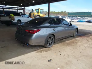 2020 Infiniti Q50 3.0t LUXE with VIN JN1EV7ARXLM254991, listed as a IAAI auction lot 41688390 with 55,873 mi miles. Bid and sale history available at carsss.com. Image 4.