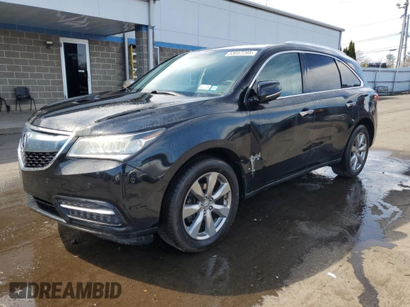 2014 Acura MDX Advance with VIN 5FRYD4H83EB041321, listed as a Copart auction lot 53057295 with Not Provided miles and Salvage Title. Bid and sale history available at DreamBid. Image 1.