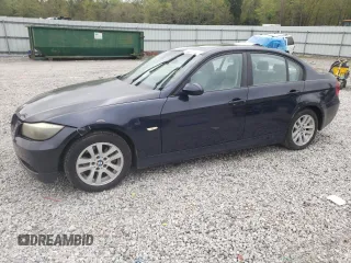 2006 BMW 3 Series 325i with VIN WBAVB13586PT15235, listed as a Copart auction lot 51237495 with 186,145 mi miles and Salvage Title. Bid and sale history available at carsss.com. Image 1.