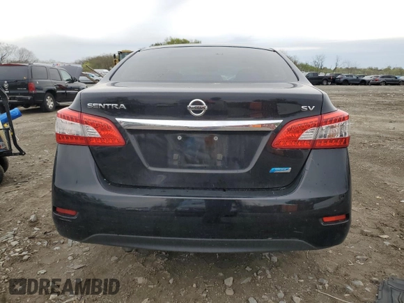 2014 Nissan Sentra S with VIN 3N1AB7AP0EY260613, listed as a Copart auction lot 53200525 with 150,037 mi miles and Salvage Title. Bid and sale history available at DreamBid. Image 6.