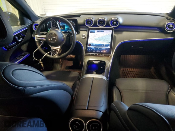 2022 Mercedes-Benz C 300 with VIN W1KAF4HB2NR042016, listed as a Copart auction lot 42020785 with 24,522 mi miles and Salvage Title. Bid and sale history available at DreamBid. Image 8.