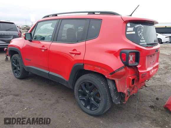 2017 Jeep Renegade Latitude with VIN ZACCJBBBXHPG47418, listed as a IAAI auction lot 41533128 with 123,991 mi miles. Bid and sale history available at carsss.com. Image 3.