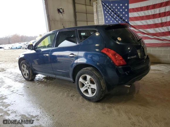 2005 Nissan Murano SE with VIN JN8AZ08W05W412009, listed as a Copart auction lot 83227334 with 146,257 mi miles and Clean Title. Bid and sale history available at carsss.com. Image 2.
