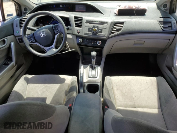 2012 Honda Civic Cpe LX with VIN 2HGFG3B59CH532249, listed as a Copart auction lot 65848414 with 80,214 mi miles and Salvage Title. Bid and sale history available at carsss.com. Image 8.