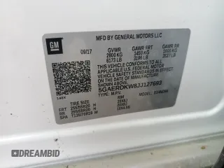 2018 Buick Enclave Avenir with VIN 5GAERDKW8JJ127693, listed as a Copart auction lot 44594775 with 98,763 mi miles and Salvage Title. Bid and sale history available at DreamBid. Image 14.