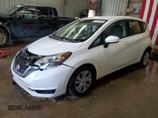 2017 Nissan Note S Plus with VIN 3N1CE2CP6HL380580, listed as a Copart auction lot 57709355 with 86,381 mi miles and Salvage title. Bid and sale history available at DreamBid. Image 1.
