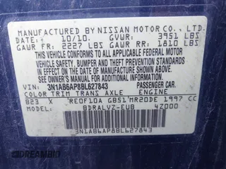 2011 Nissan Sentra S с VIN 3N1AB6AP8BL627843, выставлен на аукционе IAAI как лот 41161074 с пробегом Не указан миль и . История ставок и продаж доступна на DreamBid. Изображение 9.