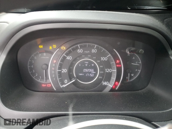 2014 Honda CR-V EX z VIN 2HKRM4H59EH702086, wystawiony jako Copart lot #57152195 z przebiegiem 92 066 mil mil oraz Szkoda całkowita • Salvage title. Historia ofert i sprzedaży dostępna na DreamBid. Obrazek 9.