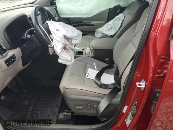 2019 Kia Sportage EX z VIN KNDPN3AC9K7588758, wystawiony jako Copart lot #51060635 z przebiegiem Nie podano mil oraz Szkoda całkowita • Salvage title. Historia ofert i sprzedaży dostępna na DreamBid. Obrazek 7.