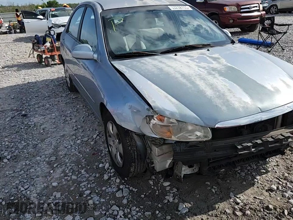 2007 Kia Spectra EX with VIN KNAFE121075394066, listed as a Copart auction lot 63238165 with 234,287 mi miles and Salvage title. Bid and sale history available at DreamBid. Image 13.