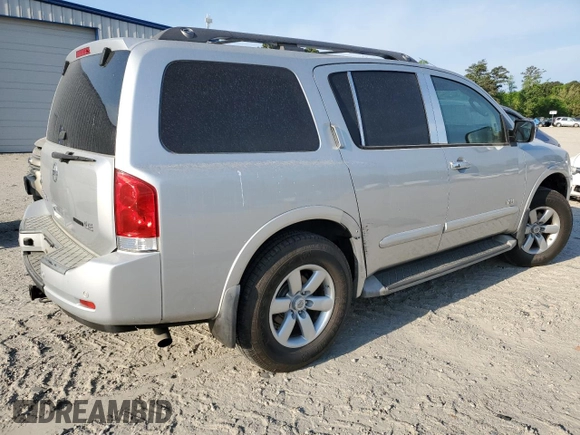 2009 Nissan Armada LE z VIN 5N1BA08C99N601407, wystawiony jako Copart lot #53129625 z przebiegiem 270 739 mil mil oraz Czysty tytuł • Clean title. Historia ofert i sprzedaży dostępna na DreamBid. Obrazek 3.