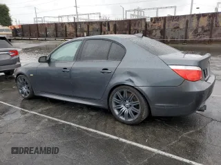 2008 BMW 5 Series 550i with VIN WBANW53548CT49453, listed as a Copart auction lot 45350325 with 117,593 mi miles and Salvage Title. Bid and sale history available at carsss.com. Image 2.