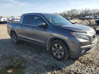 2019 Honda Ridgeline RTL-T with VIN 5FPYK3F63KB019325, listed as a Copart auction lot 43327725 with 63,124 mi miles and Salvage title. Bid and sale history available at DreamBid. Image 4.