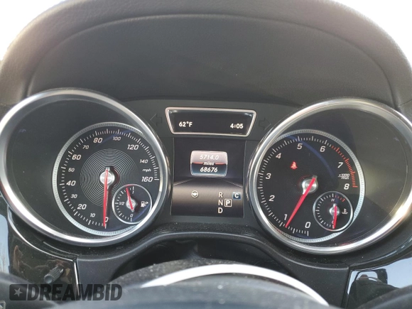 2019 Mercedes-Benz GLS 450 with VIN 4JGDF6EE8KB233053, listed as a Copart auction lot 49957755 with 68,676 mi miles and Salvage title. Bid and sale history available at DreamBid. Image 9.